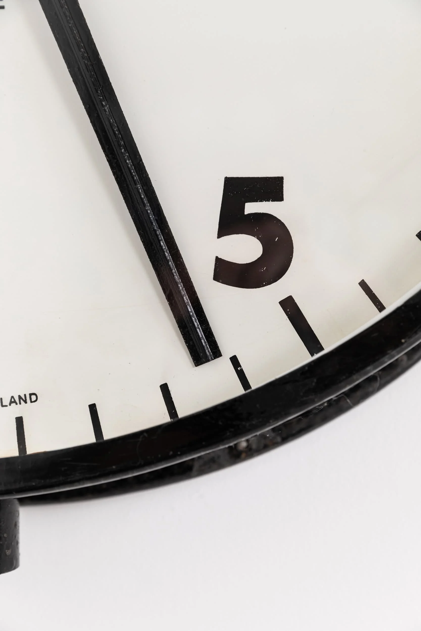 Black Chloride Gent's of Leicester Industrial Factory Wall Clock